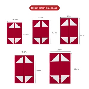 Kotak Hadiah Lipat Pita Mewah Bernuansa Internasional dengan Kertas Khusus Grosir Kotak Kemasan Ulang Tahun - Product Image 4
