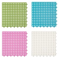 Tapis de sol de cuisine en plastique connectable en gros ; Tapis de douche antidérapant et drainant pour salle de bain ; Traitement personnalisé perforé