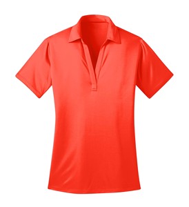 Wholesale 100% Polyester Women Ladies Blank V Neck Short Sleeve Dyed Original <strong>Neon</strong> Pique Uniform Workwear Polo Sports <strong>T</strong> <strong>Shirt</strong> - Product Image 2