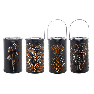 Luces Solares para Jardín, de Hierro Forjado con Patrones LED, Decoración Exterior para Jardín, Resistentes al Agua, Decoración de Patio y Paisaje - Product Image 5