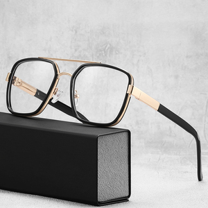 MS 81085 <span class=keywords><strong>2023</strong></span> TR + Metal hombres doble nariz puente rectángulo montura <span class=keywords><strong>gafas</strong></span> Simple Business puede ser venta al por mayor logotipo personalizado - Product Image 1