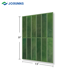Papel pintado de vinilo, azulejos verdes modernos, autoadhesivo, efecto <span class=keywords><strong>3D</strong></span>, Panel de pared, pegatinas de pared para el hogar