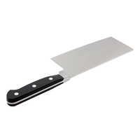 Couteau de couperet de hachoir de cuisine chinoise forgé en acier inoxydable de 7 pouces avec poignée en ABS