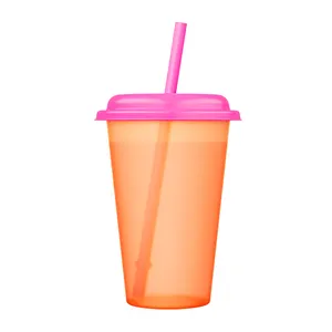 PP Plastic Straw Disposable Juice Plastic Cup Cups