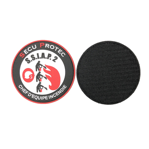 Patch logo personnalisé en dentelle de jean gaufré 3D avec fermeture auto-agrippante pour vêtements de sport, chapeaux, sacs et accessoires - Product Image 3