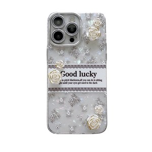 <span class=keywords><strong>Coque</strong></span> de téléphone portable de luxe en TPU <span class=keywords><strong>avec</strong></span> motif floral, camélia blanc et paillettes, protection intégrale de l'écran et de l'objectif, design antichoc pour la protection de la caméra - Product Image 1
