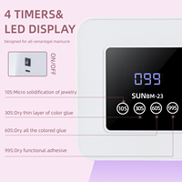 Lampe UV LED portable 48W haute puissance avec écran LCD et design diamant, 4000mAh, séchage rapide du gel pour salon, vente en gros 2026