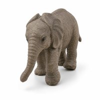 Figurine d'éléphant réaliste en PVC écologique marron 7x3x5cm, jouet éducatif, décoration de bureau pour garçons et filles de 3 ans et plus