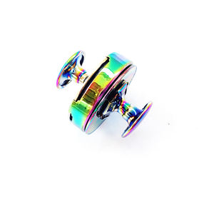 Gökkuşağı çanta çift kap perçin manyetik Snap düğmesi giyim - Product Image 4