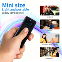 Escáner de Códigos de Barras 2D BX20 Mini, Inalámbrico 2.4G, Portátil, Lector de Códigos 1D, 2D, QR, Data Matrix, PDF417, Interfaz USB, en Stock