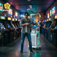 Eplay 2026 Nouvelle Plateforme de Mouvement pour Réalité Virtuelle, Équipement d'Arcade de Tir, Simulateur de Jeu VR 3D-9D à un Joueur avec Pistolet
