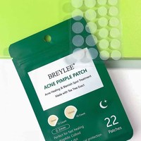 BREYLEE Soins de la peau 22 patchs Traitement de l'acné Cicatrisation des imperfections Traitement des boutons de nuit Patch anti-acné