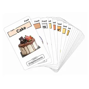 Enfants jouet éducatif enfant en bas âge cognitif flashcards personnalisé enfants éducation précoce cognitif dessin cartes