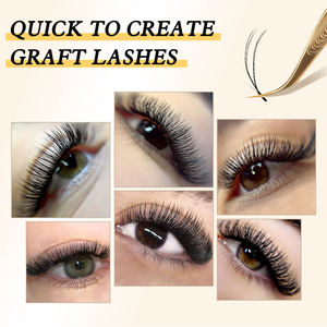 ขนตาปลอมรูปตัวยู2D 3D 4D รูปตัวยู0.07มม. สำหรับต่อขนตาปลอมรูปตัวยู - Product Image 5