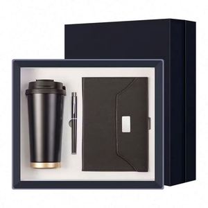 Ensemble promotionnel d'entreprise, bloc-notes A5 personnalisé de luxe, porte-clés, porte-cartes, cadeau d'affaires pour hommes - Product Image 6