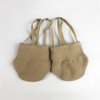 Chaussettes demi-orteils respirantes en coton tricoté pour l'été, avec soutien de la voûte plantaire, idéales pour les danseuses de ballet et les compétitions de gymnastique rythmique
