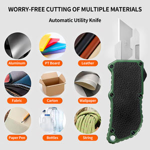 Poignée en alliage d'aluminium 5 lames supplémentaires Sk5 Box Cutter télescopique rétractable Box Cutter Precision Craft Oft Utility Knives - Product Image 5