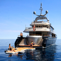 Ponton gonflable en PVC personnalisé Plate-forme flottante fantaisie pour bain de soleil pour bateau SUP Yacht Dock