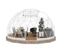 Tente sphérique transparente en PVC pour l'extérieur, hôtel de camping, restaurant populaire en zone panoramique, chambre à ciel étoilé, maison bulle de loisirs