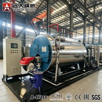 Automatique de 1 à 20 tonnes de gaz naturel GPL Diesel Prix de la chaudière à vapeur industrielle