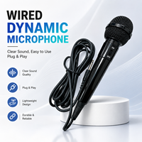 Microphone filaire dynamique professionnel en plastique, idéal pour le podcasting, le gaming, le chant, l'enregistrement et les réunions