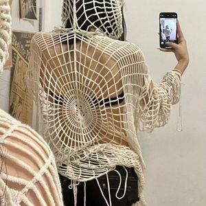 Haut tricoté Y2K motif toile d'araignée pour femme, style <span class=keywords><strong>sexy</strong></span> et original, Ropa De Muje <span class=keywords><strong>Spiderman</strong></span>, grande taille, vêtements décontractés, tenue de soirée, vente en gros AL097-W - Product Image 4