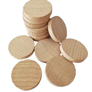 Factory direct stock DIY wooden crafts raw wood color beech wood cutting chips