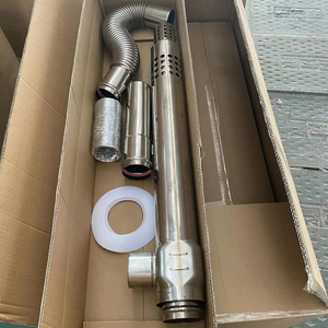 Kit de combustión de acero inoxidable de 75 / <span class=keywords><strong>100</strong></span> <span class=keywords><strong>mm</strong></span> para caldera de Gas de marca coreana/calentador de Gas/estufa de Gas - Product Image 2