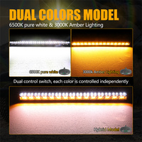 30 pouces 150W Spot blanc 105W ambre inondation double couleur 12V barre lumineuse LED avec interrupteur faisceau de câbles et interrupteur