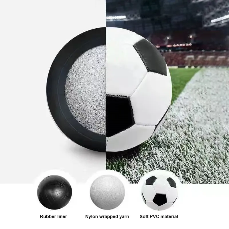 New style PVC machine stitched soccer football balls professional size 5 for official match
