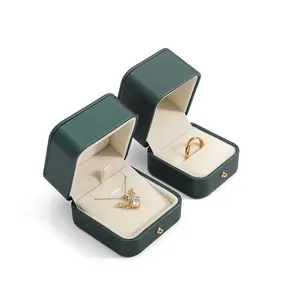 Tongxing 작은 반지 상자 가죽 귀걸이 선물 상자 목걸이 joyeros 사용자 정의 포장 럭셔리 보석 포장 상자