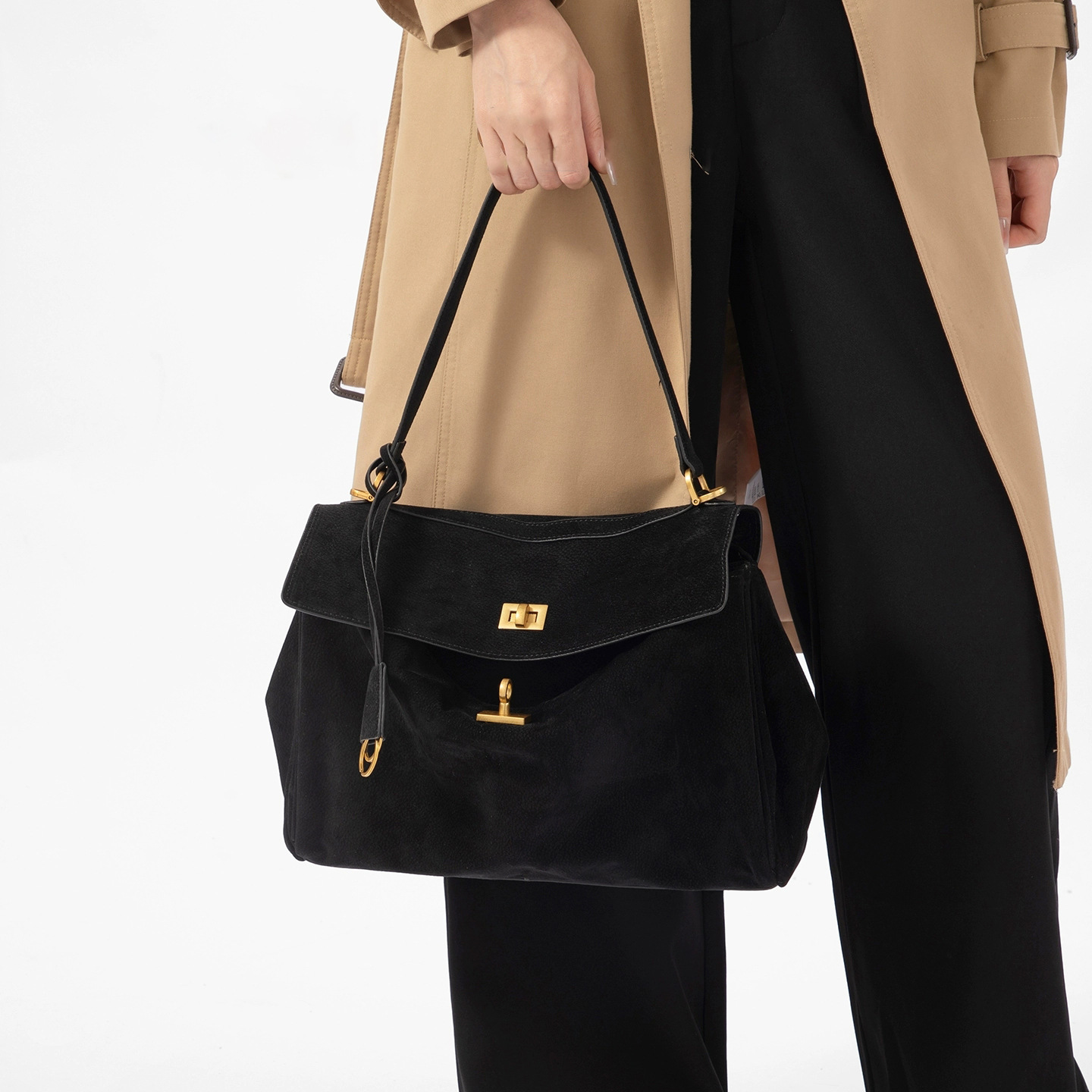 Peau de daim noir