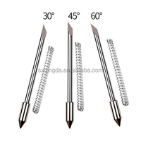 Cuchilla de corte de vinilo de tungsteno CB09U, 30/45/60 grados, personalizable, piezas de herramienta de corte OEM Graphtec, 18.8mm de longitud