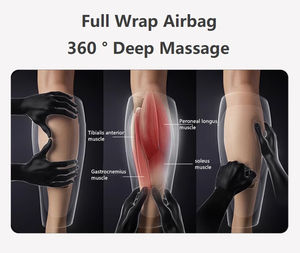 Drahtlose Luftkompressionsbein-Waden massage gerät mit Wärme und 5 Luftdruck für die Bein zirkulation - Product Image 2