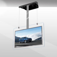 Pantalla de ventana Lcd ultrafina de alto brillo, pantalla interior, colgante transparente, diseño de pantalla de ventana de vidrio Lcd de doble cara
