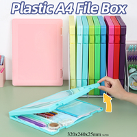 Carpeta de archivos transparente de plástico, Mesa Ejecutiva moderna y duradera, suministro de escritorio de oficina, caja de papel A4, soporte para documentos, estuche personalizado