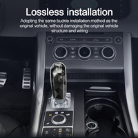 Navihua Nouveau Design pour Land Rover Range Rover Sport L494 2014-2017 Accessoires Intérieurs Bouton de Levier de Vitesses de Voiture en Cristal de Luxe