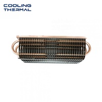 Profils de dissipateur thermique personnalisés avec caloducs en aluminium extrudé anodisé, usinage CNC pour le refroidissement des boîtiers de modules d'alimentation