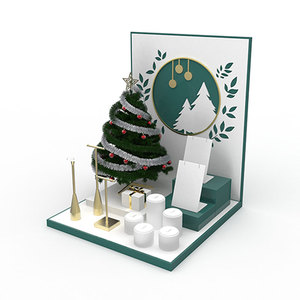 Giáng Sinh Cây Trang Trí Trang Sức Hiển Thị Đạo Cụ Bán Buôn Hiển Thị Pu Leather <span class=keywords><strong>Jewelry</strong></span> <span class=keywords><strong>Display</strong></span> <span class=keywords><strong>Set</strong></span> Và Thiết Kế Logo - Product Image 4