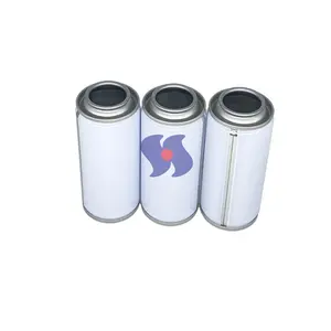 흰색 인쇄 캔 45X100mm 스프레이 페인트 틴플레이트 병 맞춤형 로고 빈 에어로졸 주석 캔