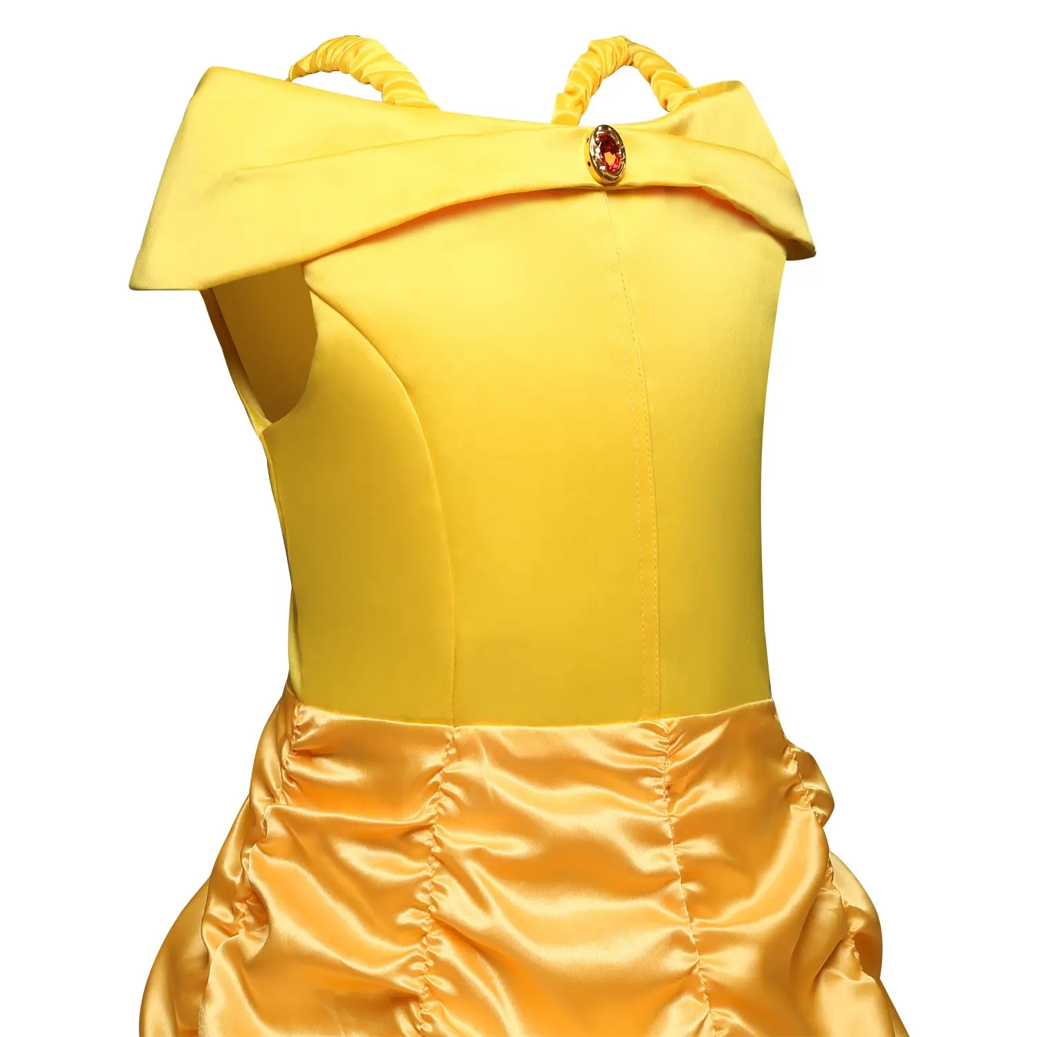 Kids Princess Belle Costume Dresses For Girls Birthday Party Cosplay ...