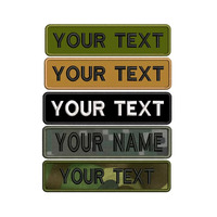 La insignia bordada con nombre admite personalización personalizada y se puede utilizar como estilo de gancho o estilo de planchado