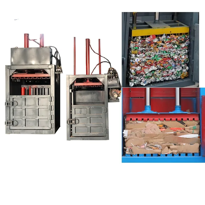 Máquina de prensa hidráulica automática para chatarra, máquina de prensa hidráulica para residuos de ropa, botella de plástico, máquina de prensa hidráulica para prensa de latas de aluminio