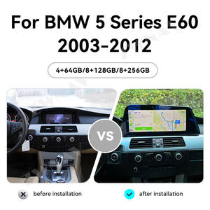 ZWNAV CarPlay 12.3 pouces pour <span class=keywords><strong>BMW</strong></span> série 5 <span class=keywords><strong>E60</strong></span> 2003-2012 <span class=keywords><strong>autoradio</strong></span> sans fil GPS Navigation multimédia lecteur vidéo Android Auto - Product Image 2