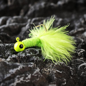 Hameçon à plumes barbelé en acier à haute teneur en carbone fait à la main 0,9g/1,7g/3,5g <span class=keywords><strong>Micro</strong></span> hameçon à mouche pour la pêche au bar en eau profonde - Product Image 2