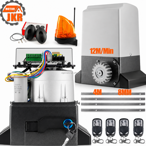 Chine usine 550W Kit de système de moteur de porte coulissante capteur infrarouge 1000KG capacité moderne 4 télécommandes <span class=keywords><strong>4m</strong></span> support pour hôtels Villas - Product Image 1