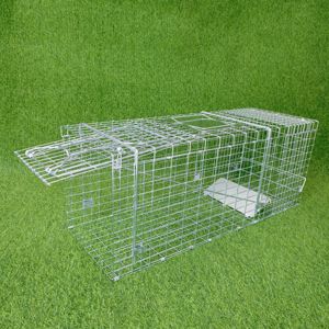 <span class=keywords><strong>Cage</strong></span> de piège pour animaux sauvages vivants galvanisée professionnelle pliable réutilisable Offre Spéciale de haute qualité - Product Image 2