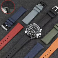 Bracelet de montre en silicone de remplacement avec boucle en acier inoxydable pour Swatch MoonSwatch, pour IWC, pour LONGINES, pour montres intelligentes Garmin