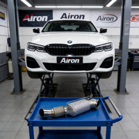 Airon Exhaust B48 Sport Downpipe, Kompatibel dengan BMW G20 320i 325i 330i 430i 530i 2.0T, Aksesori Pengganti Header Knalpot
