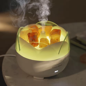 مصباح جديد للعلاج العطري بحجر الورد ملح الورد ، جهاز تنقية الهواء وإزالة الروائح الكريهة للفنادق ، جهاز الروائح العطرية والبخاخ والبكم - Product Image 3